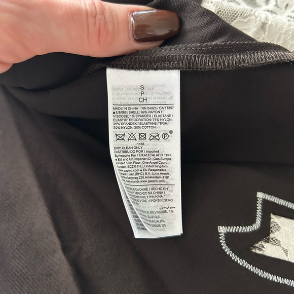 NWT Banana Republic Stretch-Satin Lace-Hem Midi Skirt, S - Picture 5 of 9